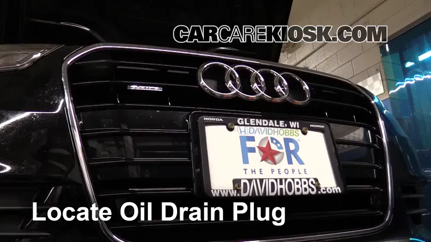 2013 Audi A6 Quattro Premium 3.0L V6 Supercharged Aceite Cambiar aceite y filtro de aceite